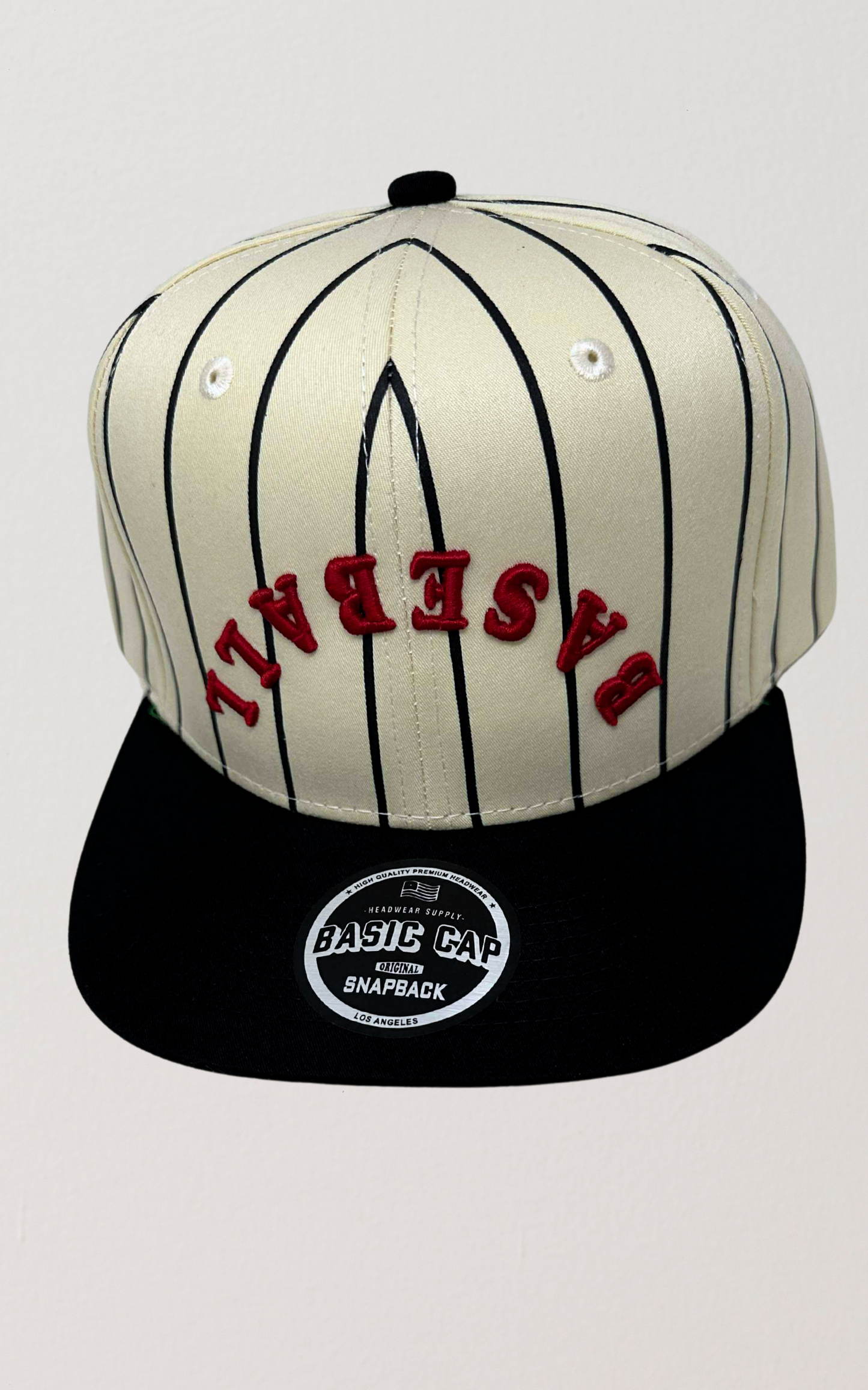 Baseball Natural Stripe 2-Tone Trucker Hat