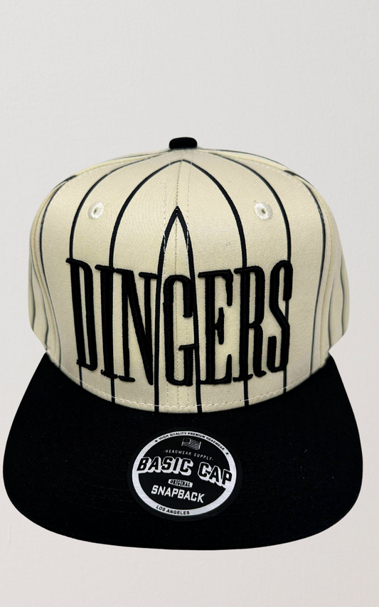Dingers Baseball Natural Stripe 2-Tone Trucker Hat