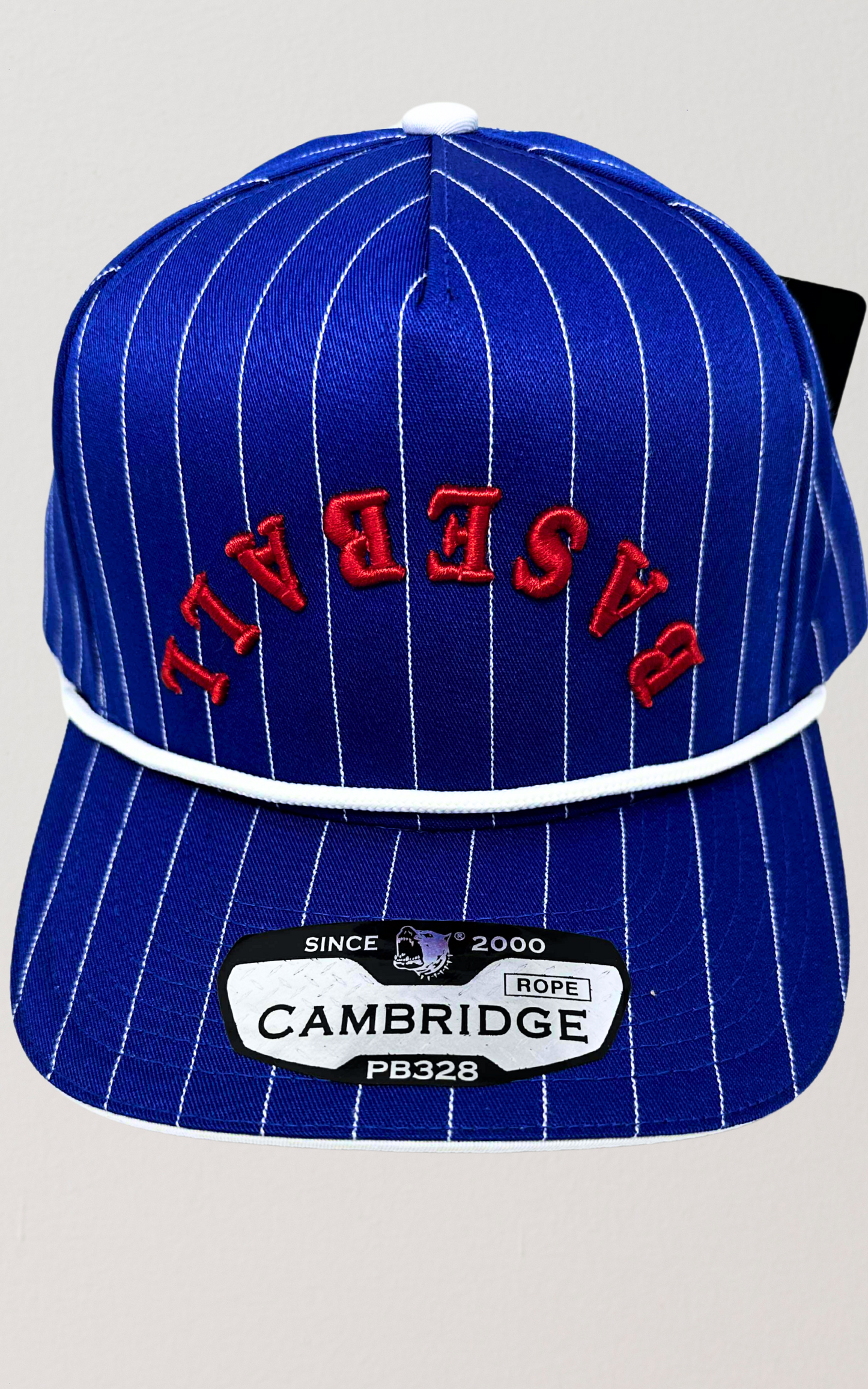 Baseball Royal Blue Stripe Trucker Hat