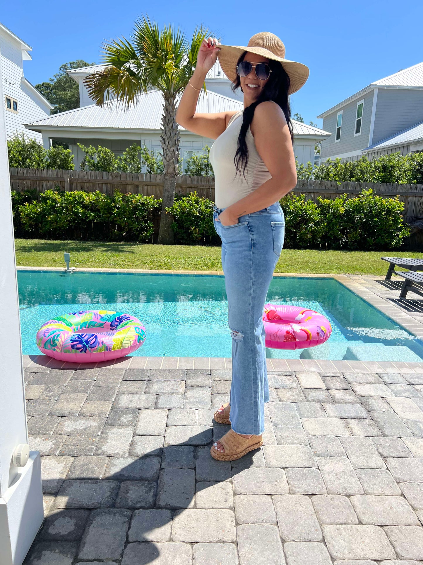 The Bethany High Rise Super Wide Denim Jeans | MICA *30A SEPT PREORDER