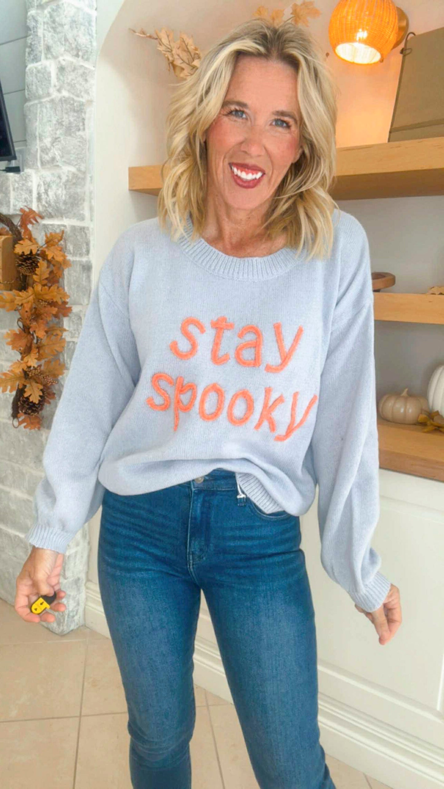 Stay Spooky Halloween Sweater Top