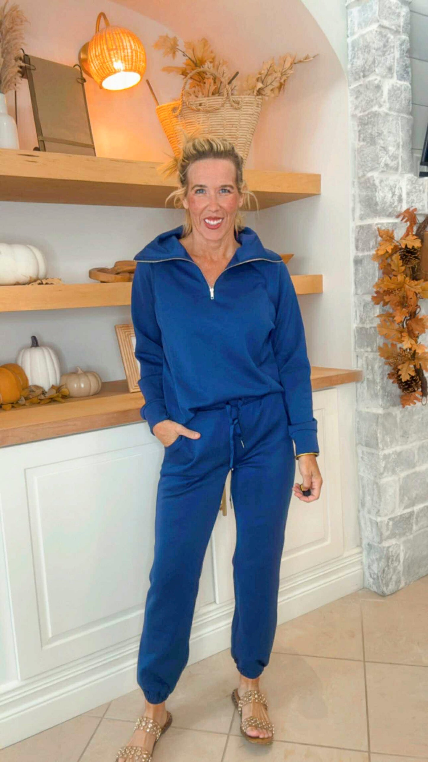 Quarter Zip Pullover + Jogger Modal Travel Set