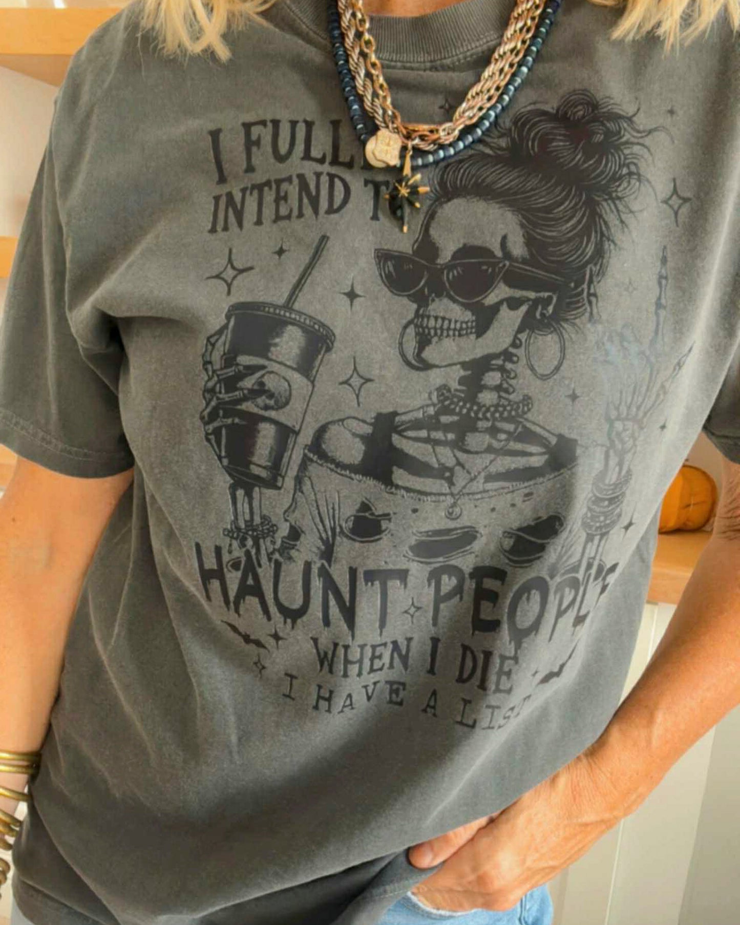 I Fully Intend to Haunt Graphic Tee -Comfort Colors