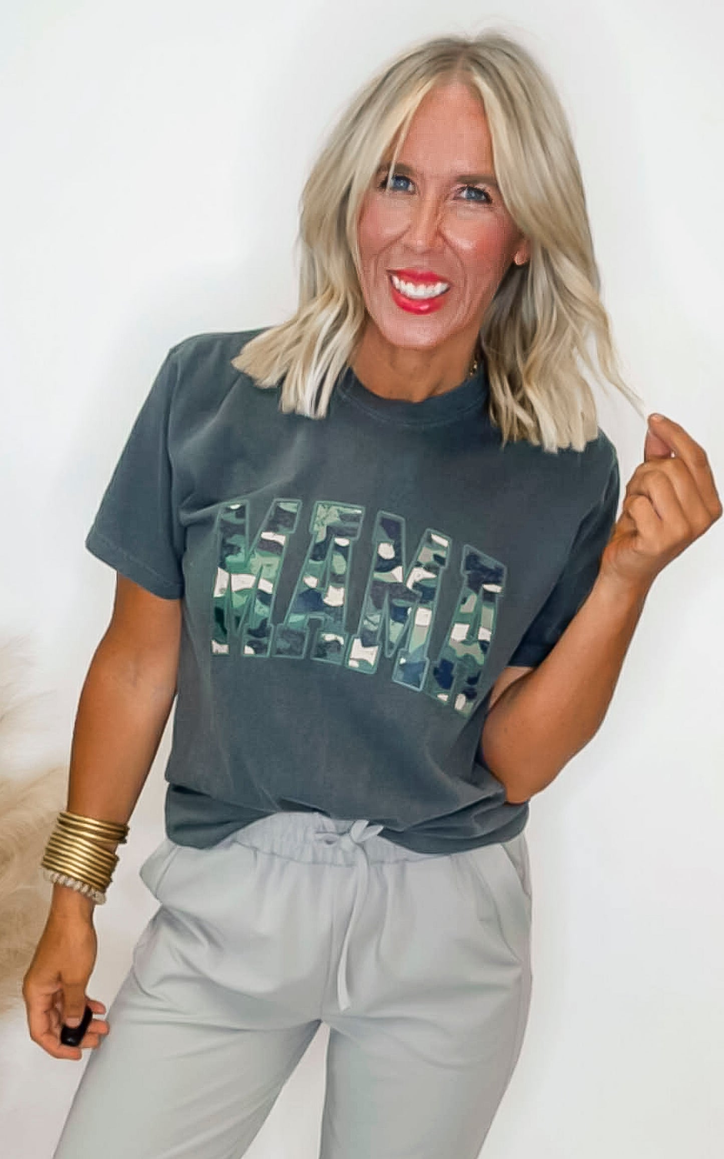 MAMA Camo Garment Graphic T-shirt