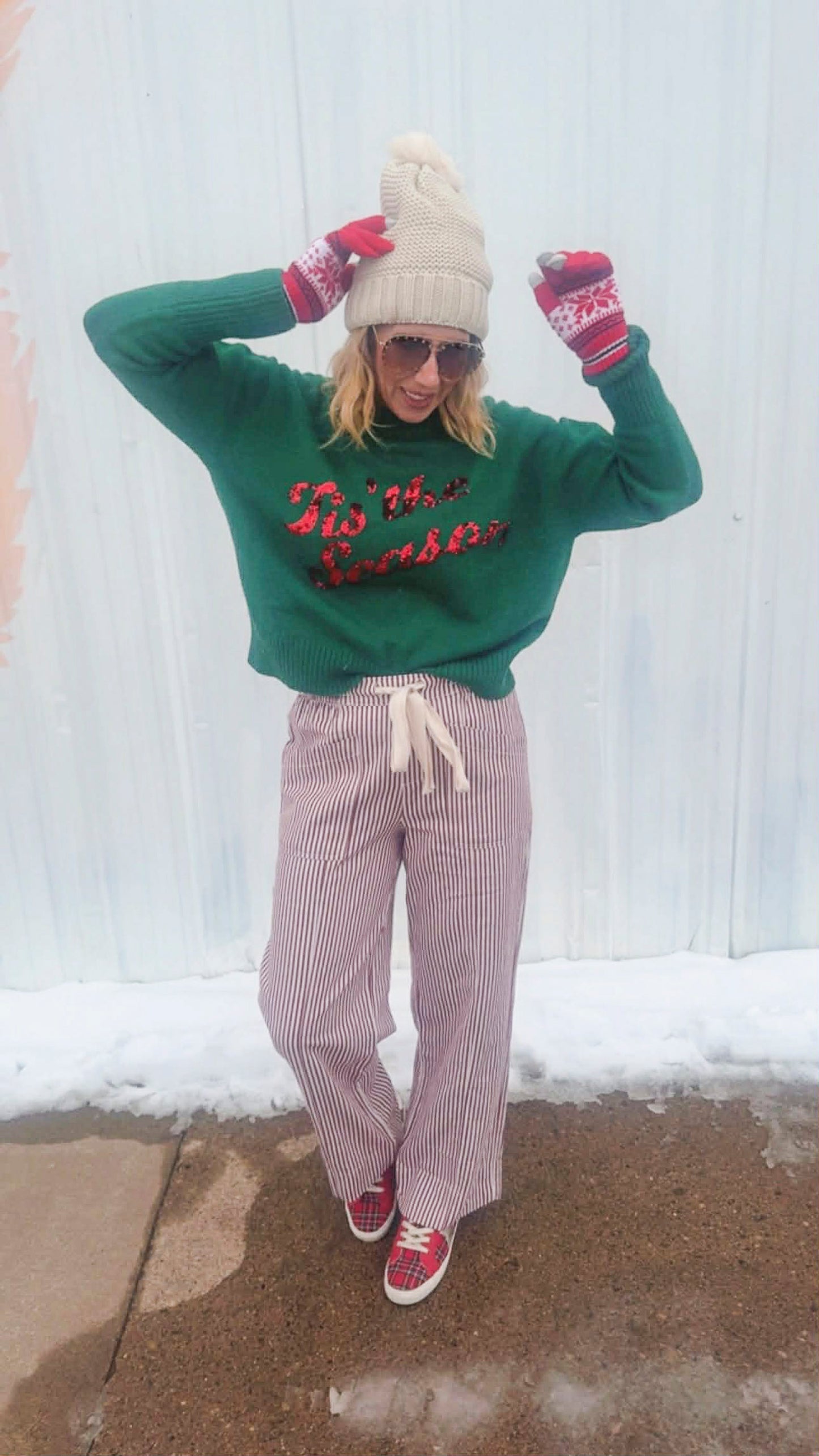 Tis the Season Christmas Holiday Sweater Top