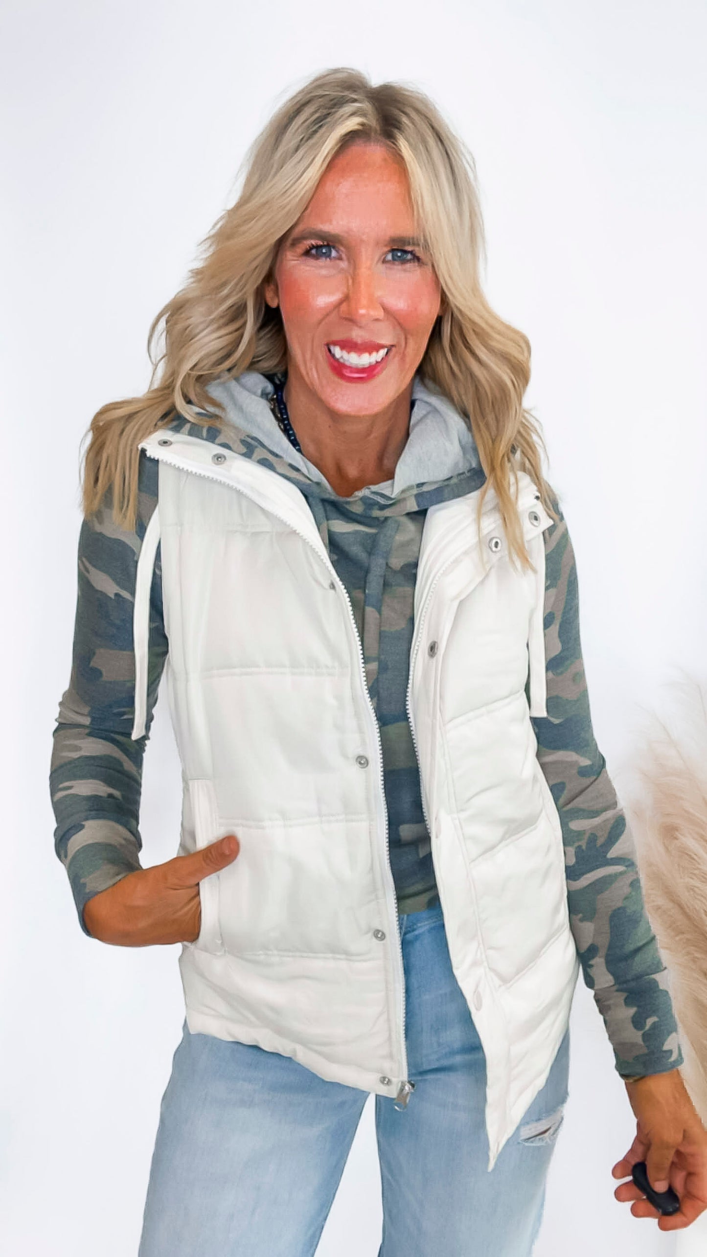 Camo Long Sleeve Hoodie