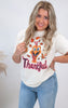 Turkey Day Thankful Garment Graphic T-shirt