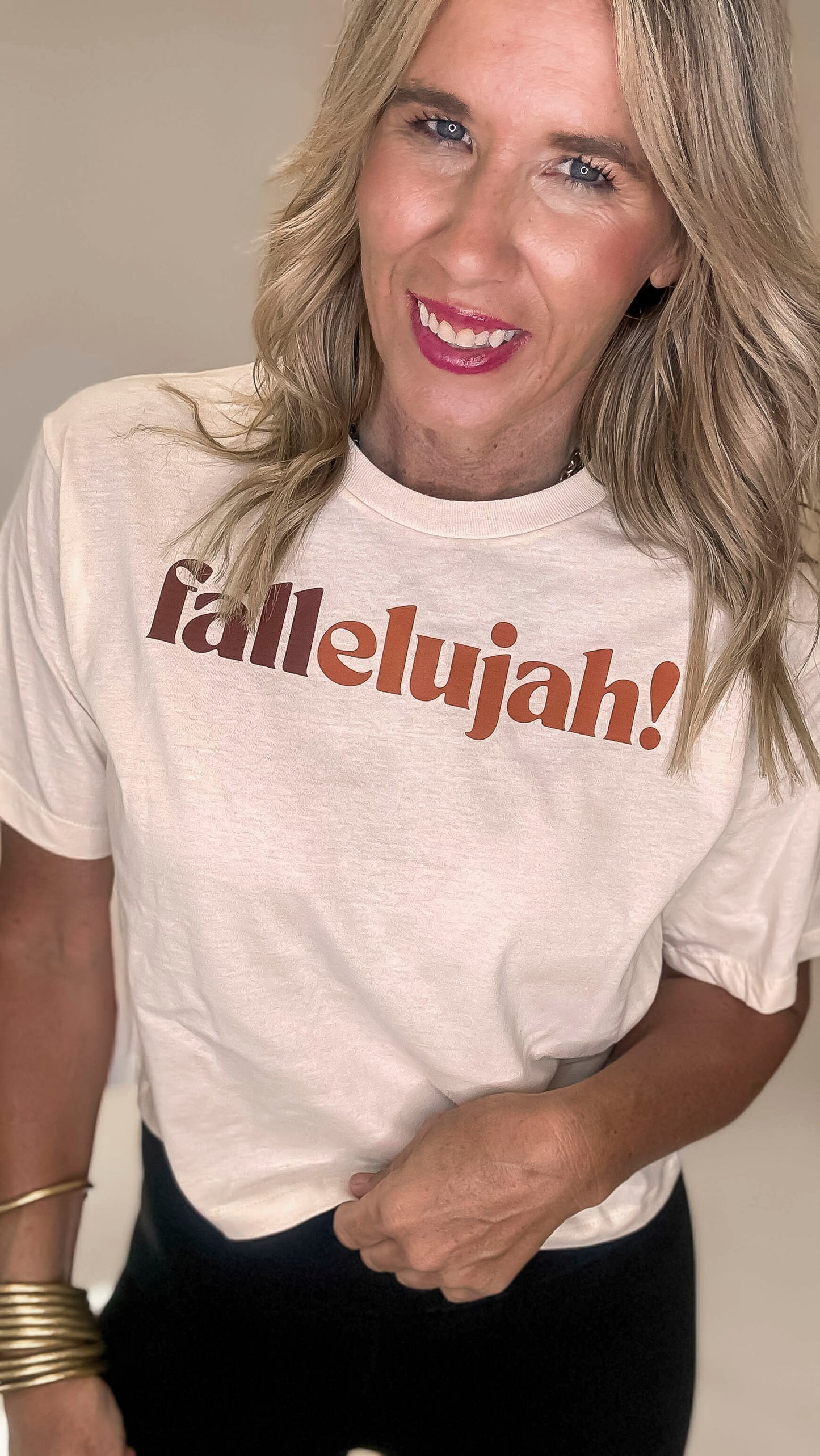 Fallelujah! Fine Jersey Boxy Graphic Tee