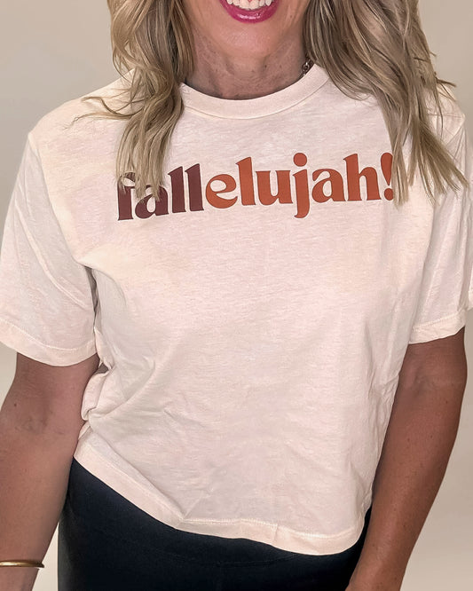Fallelujah! Fine Jersey Boxy Graphic Tee
