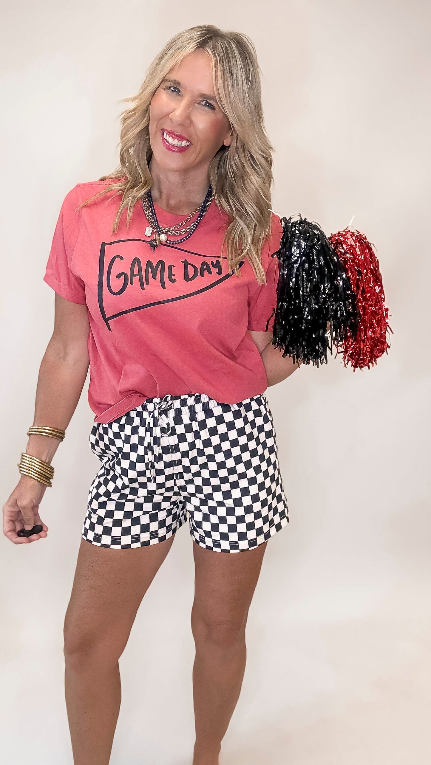 Red Game Day Graphic T-shirt