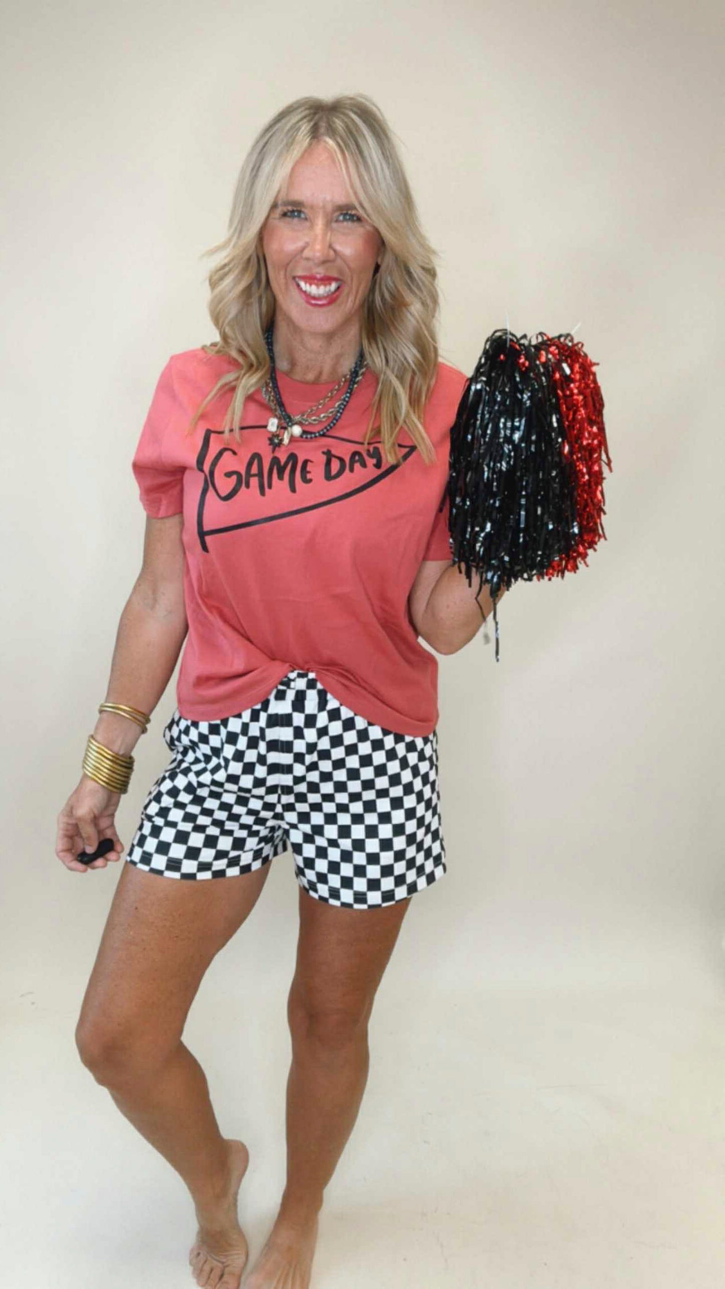 Red Game Day Graphic T-shirt