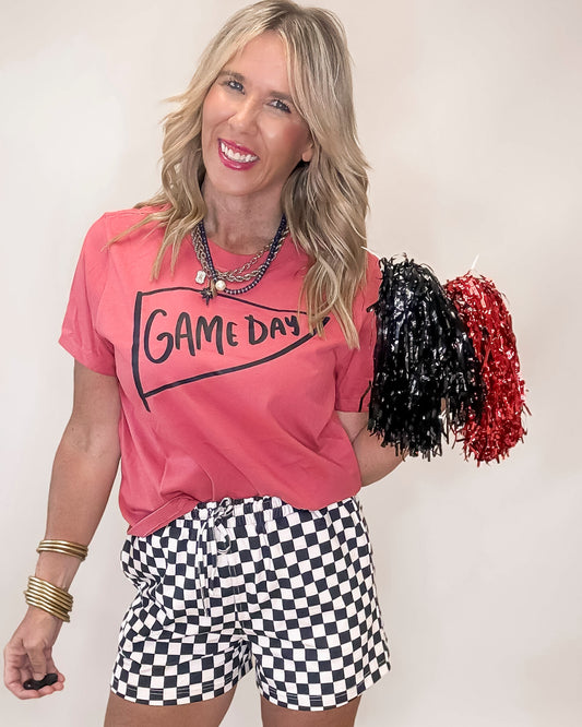 Red Game Day Graphic T-shirt