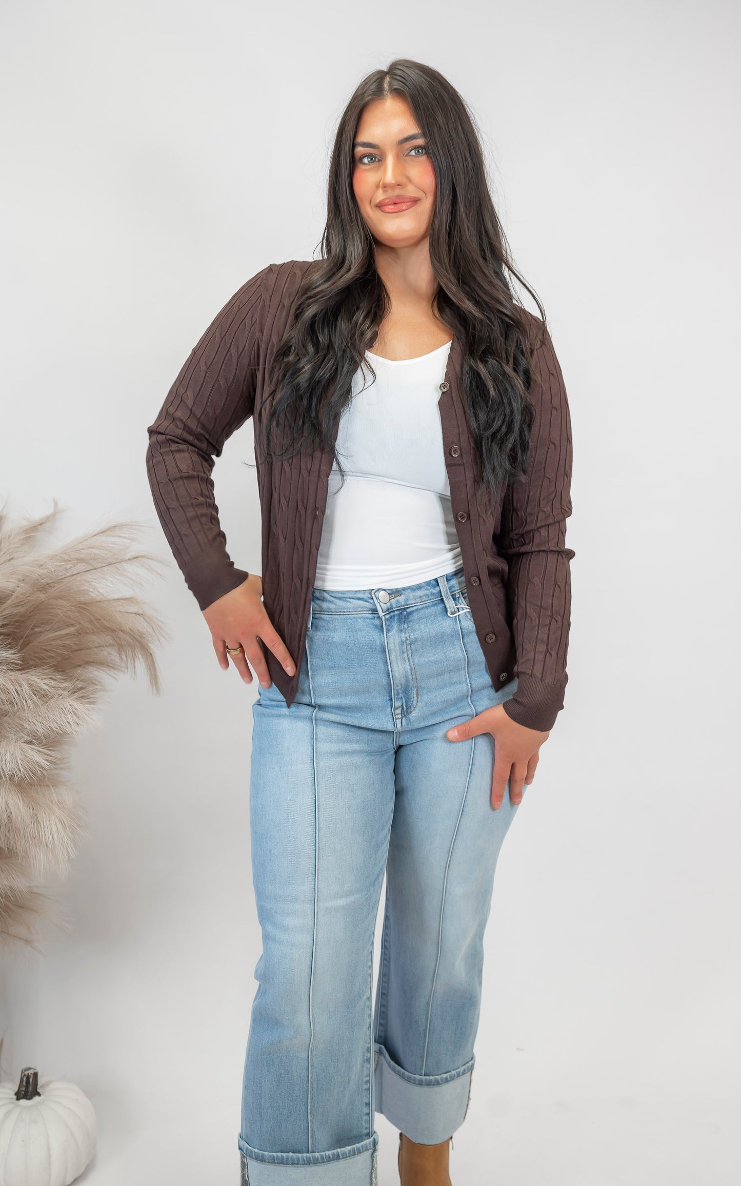 A Classic Cable Knit Button Cardigan (9 COLORS) *DEAL*