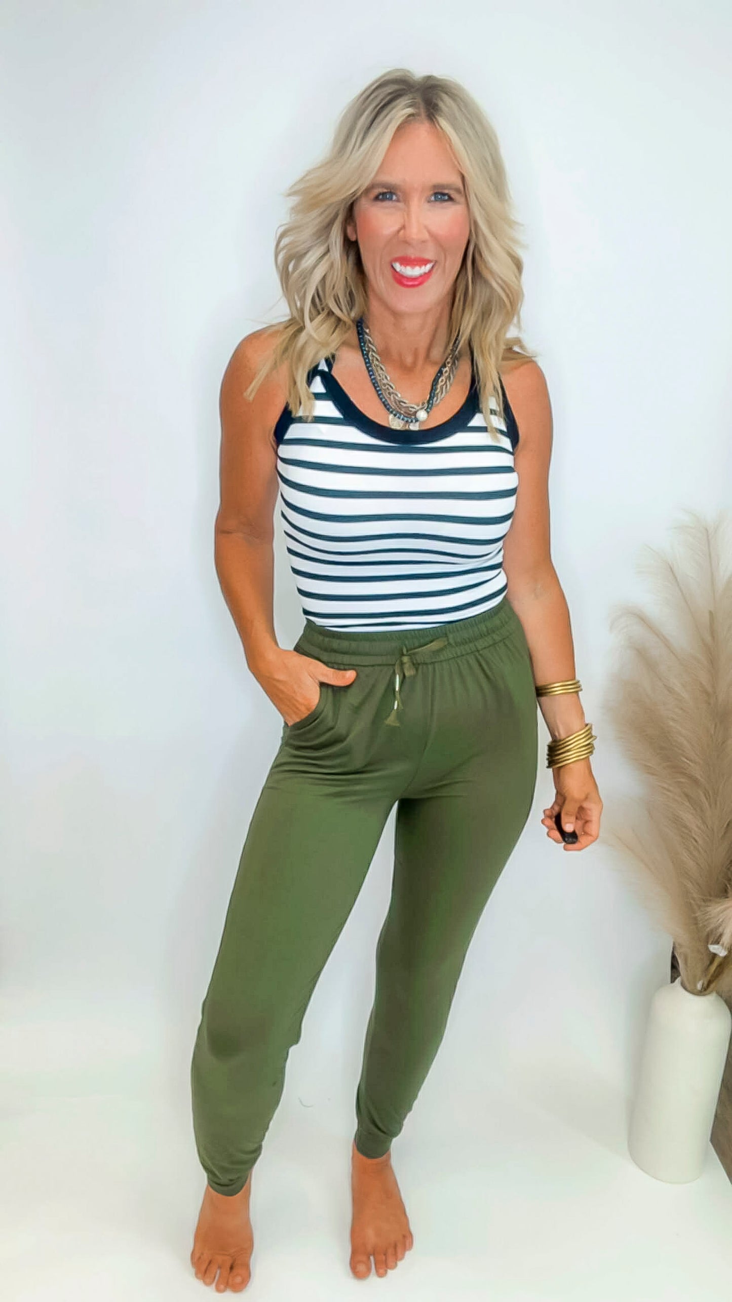 Solid Brushed Jogger Pants (4 COLORS)