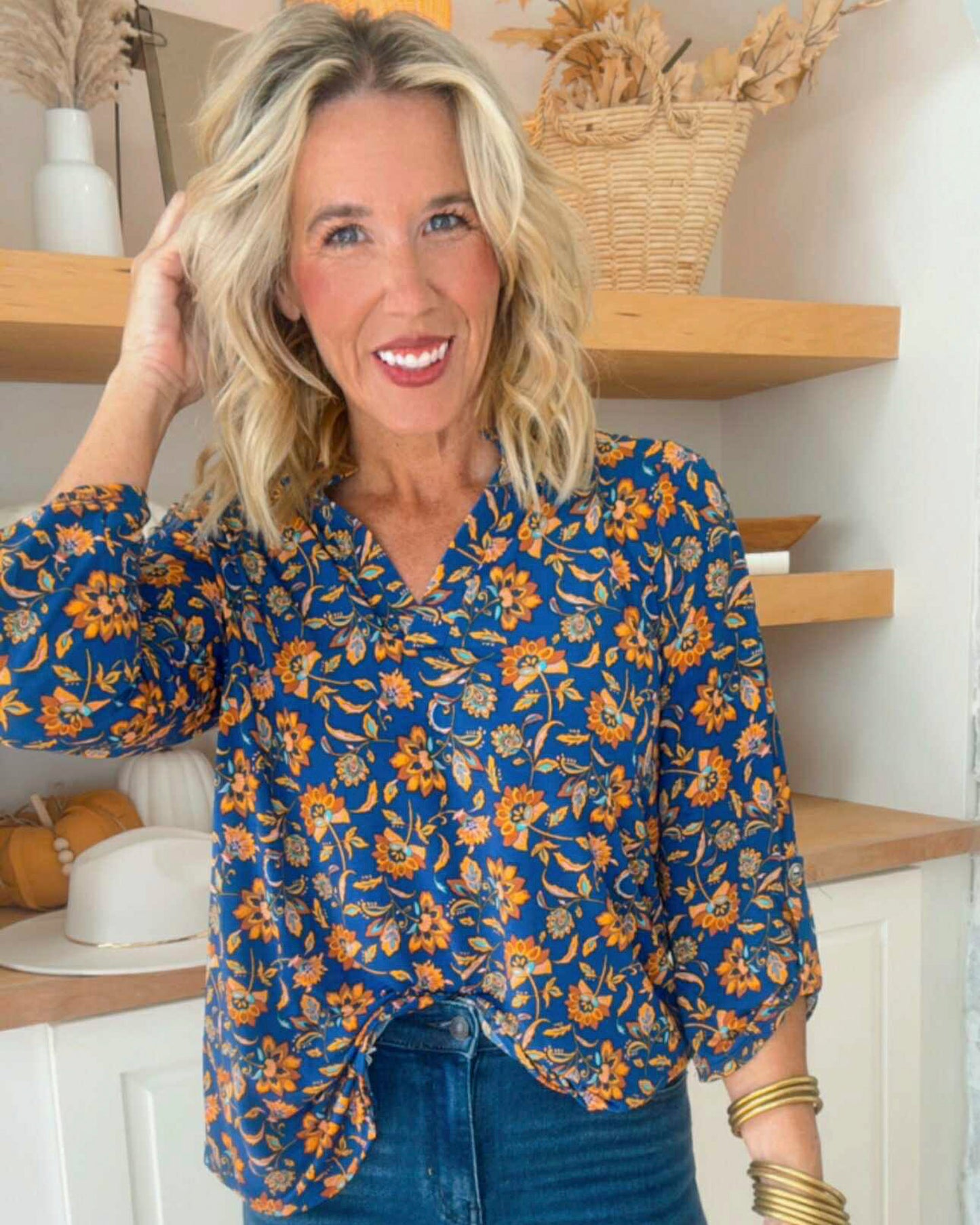 The Navy Signature Lizzy Top *DEAL