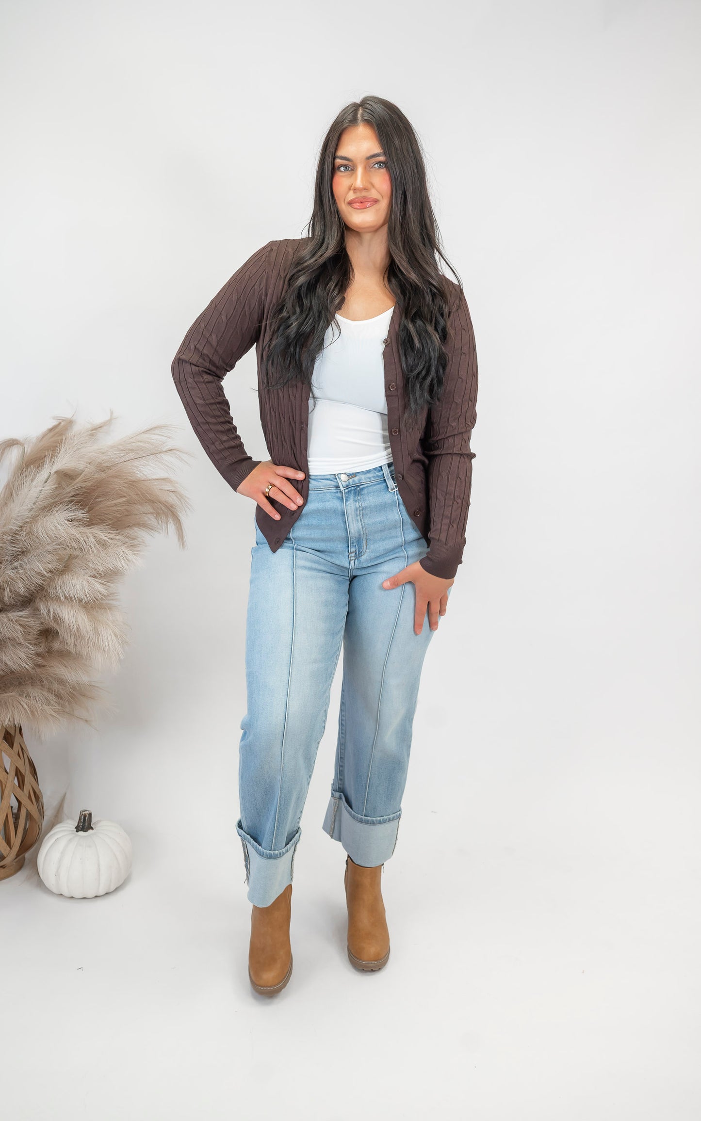 A Classic Cable Knit Button Cardigan (9 COLORS) *DEAL*