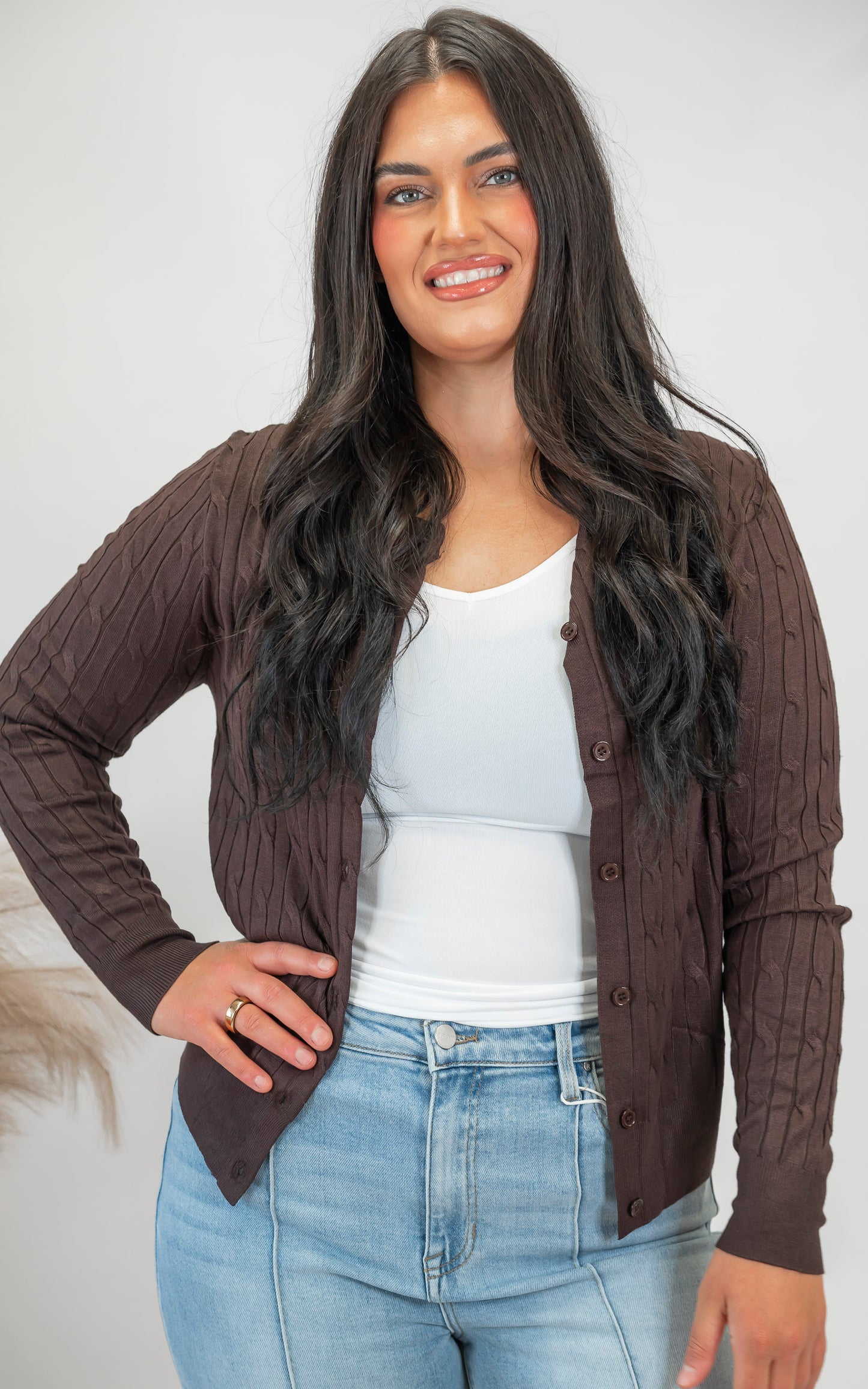 A Classic Cable Knit Button Cardigan (9 COLORS) *DEAL*