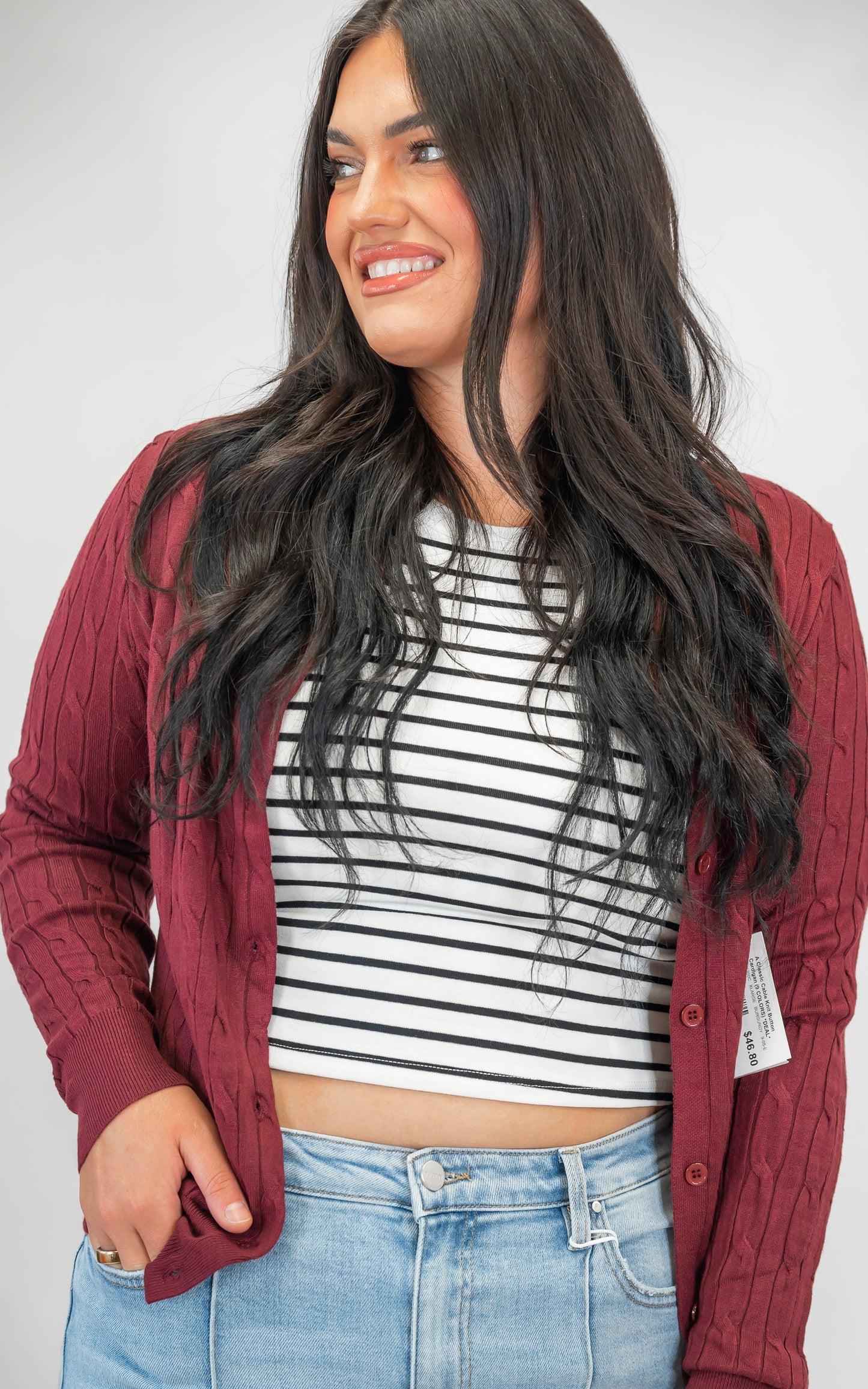A Classic Cable Knit Button Cardigan (9 COLORS) *DEAL*