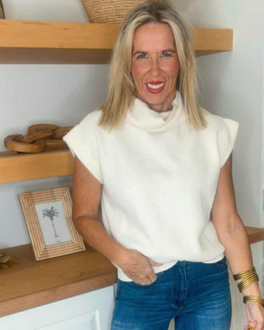 The Maren Sleeveless Turtleneck Sweater