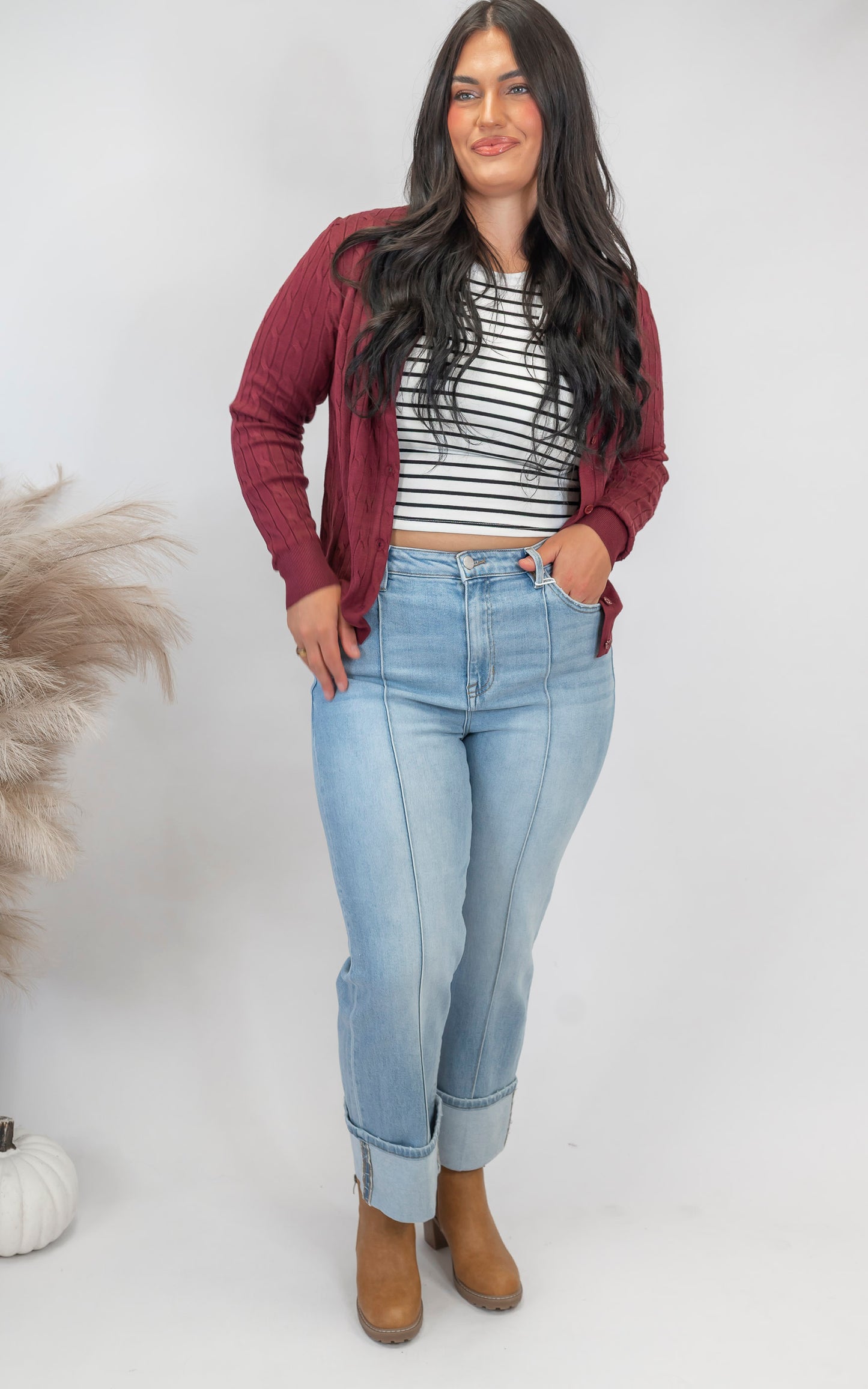A Classic Cable Knit Button Cardigan (9 COLORS) *DEAL*