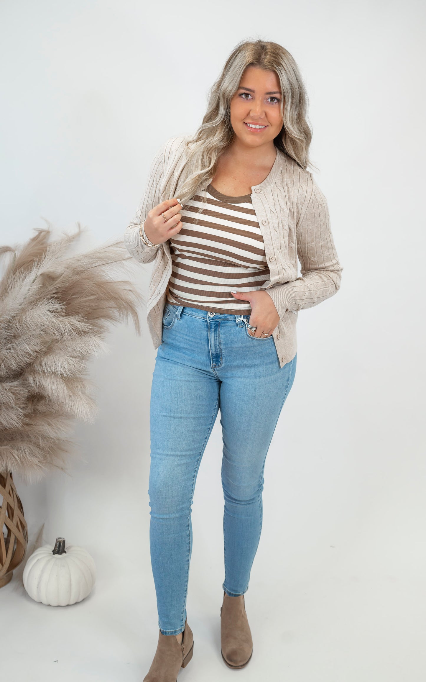 A Classic Cable Knit Button Cardigan (9 COLORS) *DEAL*