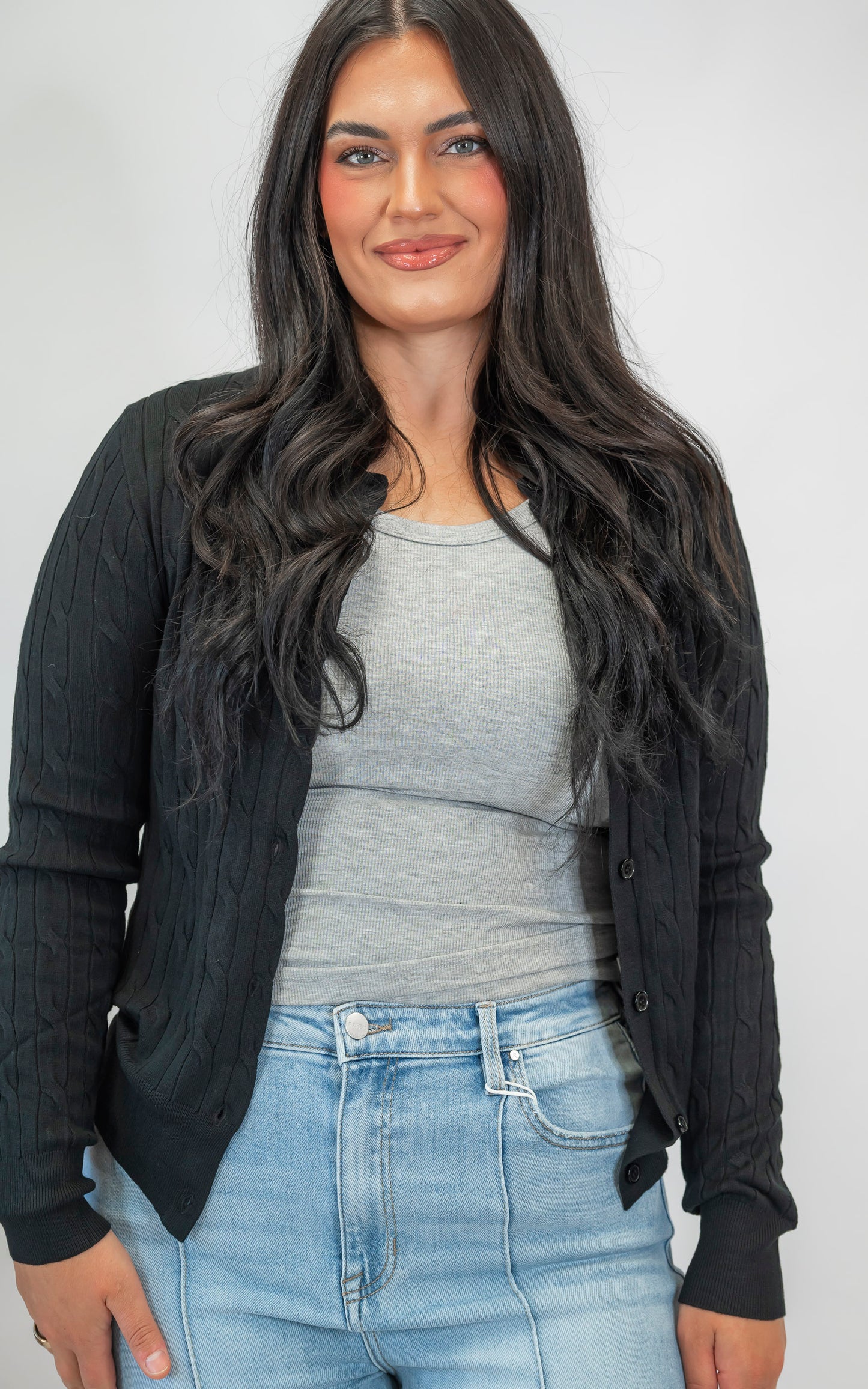 A Classic Cable Knit Button Cardigan (9 COLORS) *DEAL*
