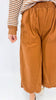 Wide-leg Corduroy Culotte Pants (2 COLORS)