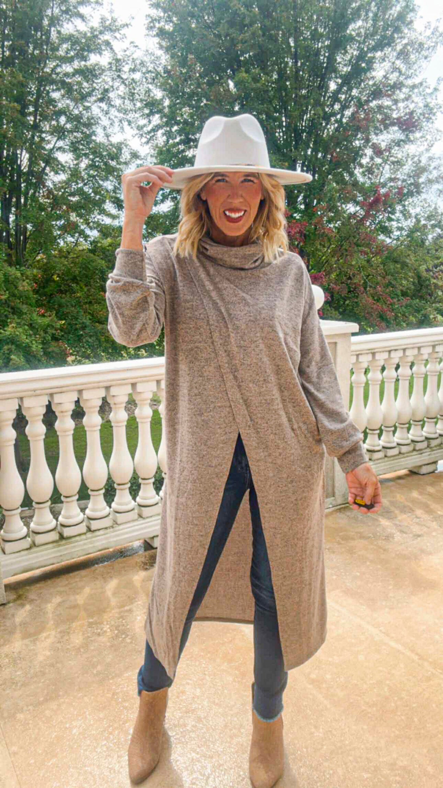 Flowy Surplice Wrap Duster *DEAL