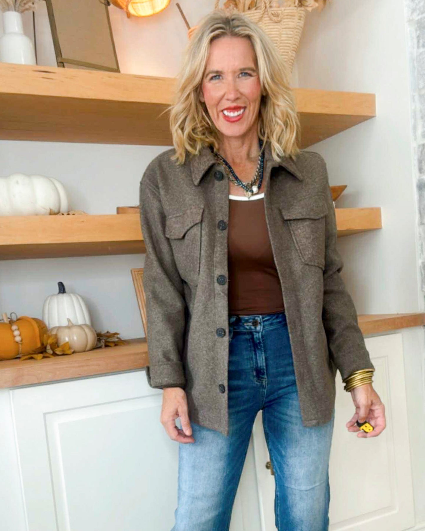 Brown Crisp Air Fleece Shacket *DEAL*
