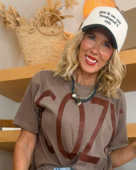 Put It On My Husband's Tab Embroidery Canvas Cap