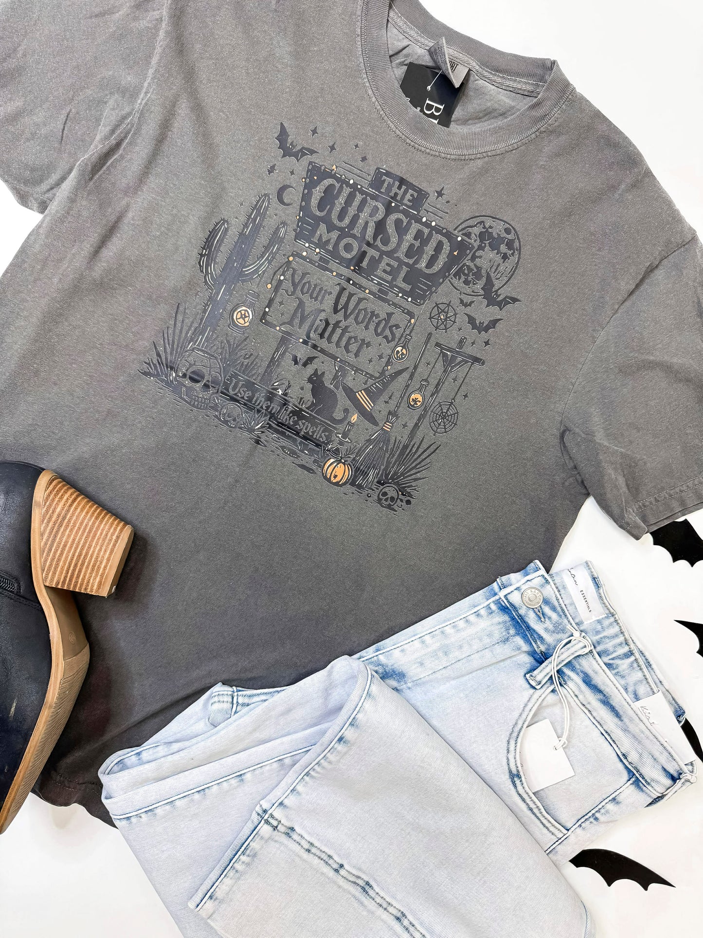 The Cursed Motel Halloween Garment Graphic T-shirt