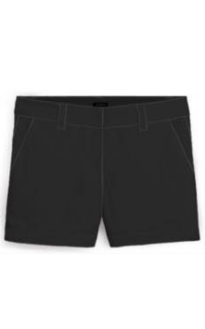 Black Perfect Everyday Chino Shorts by Salty Wave