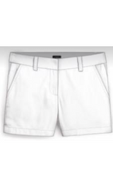 White Perfect Everyday Chino Shorts by Salty Wave