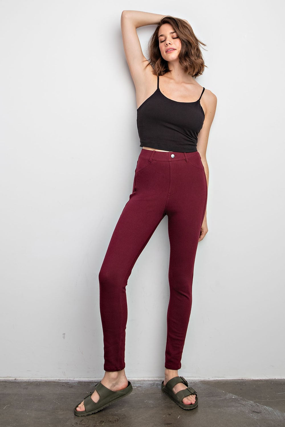 Cotton Stretch Twill Pants | Rae Mode - Final Sale**