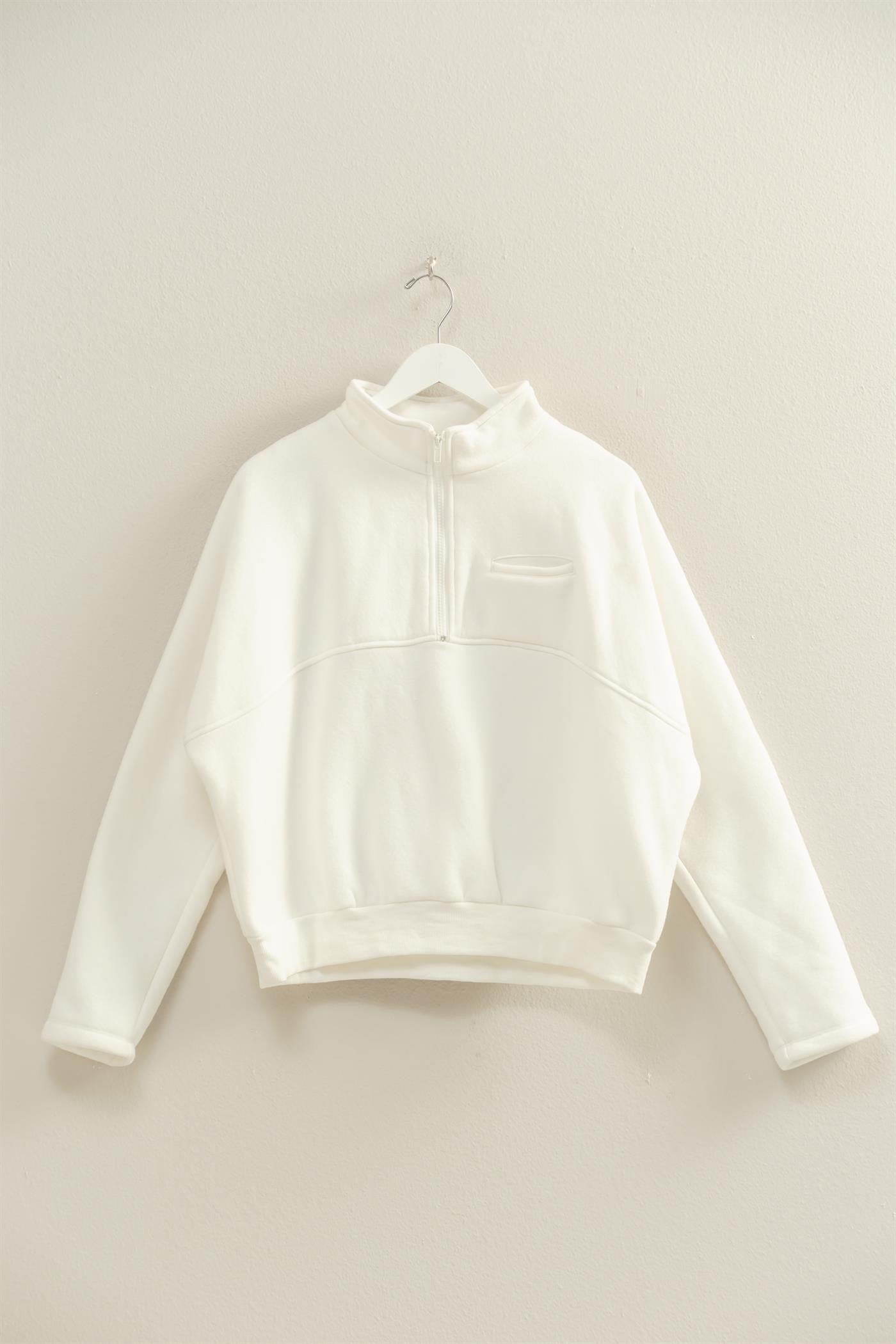 Comfy Half Zip Fleece Sweatshirt | HYFVE *LA LIVE PREORDER