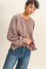 Washed Oversized Long Sleeve Top With Slit (3 COLORS) | HYFVE *LA LIVE PREORDER**