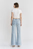 Hoki Blue High Rise Wide Leg With Patch Pocket Denim Jean | MICA *PREORDER