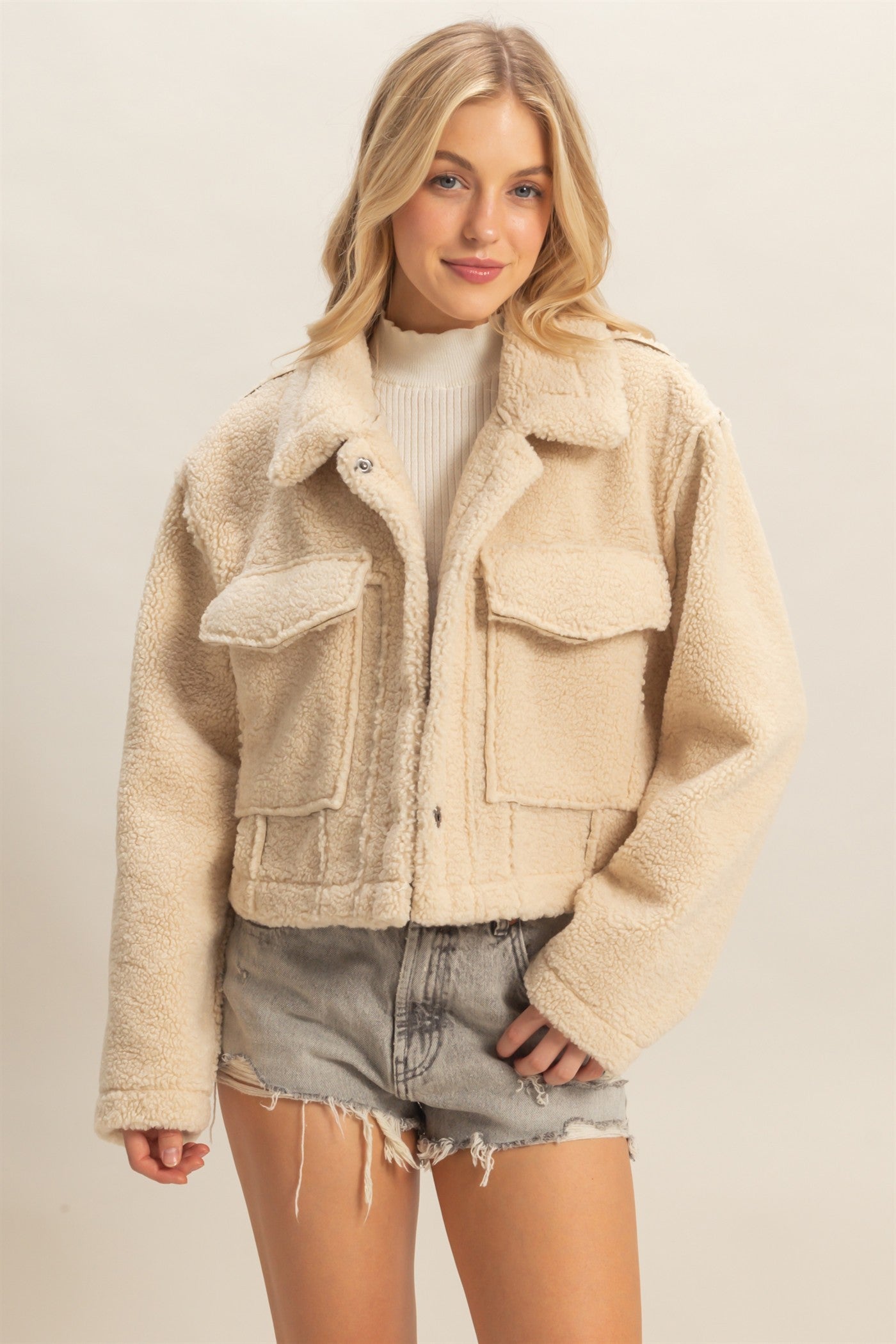 Reversible Suede Sherpa Mixed Jacket (2 COLORS) | HYFVE *LA LIVE PREORDER