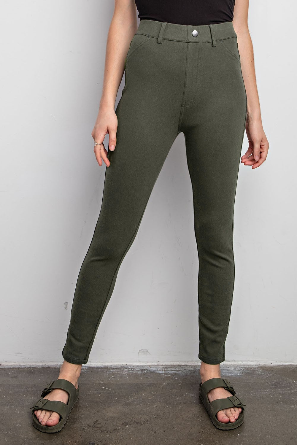 Cotton Stretch Twill Pants | Rae Mode - Final Sale**