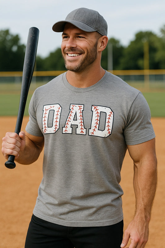 Baseball Stitch Dad Graphic T-shirt