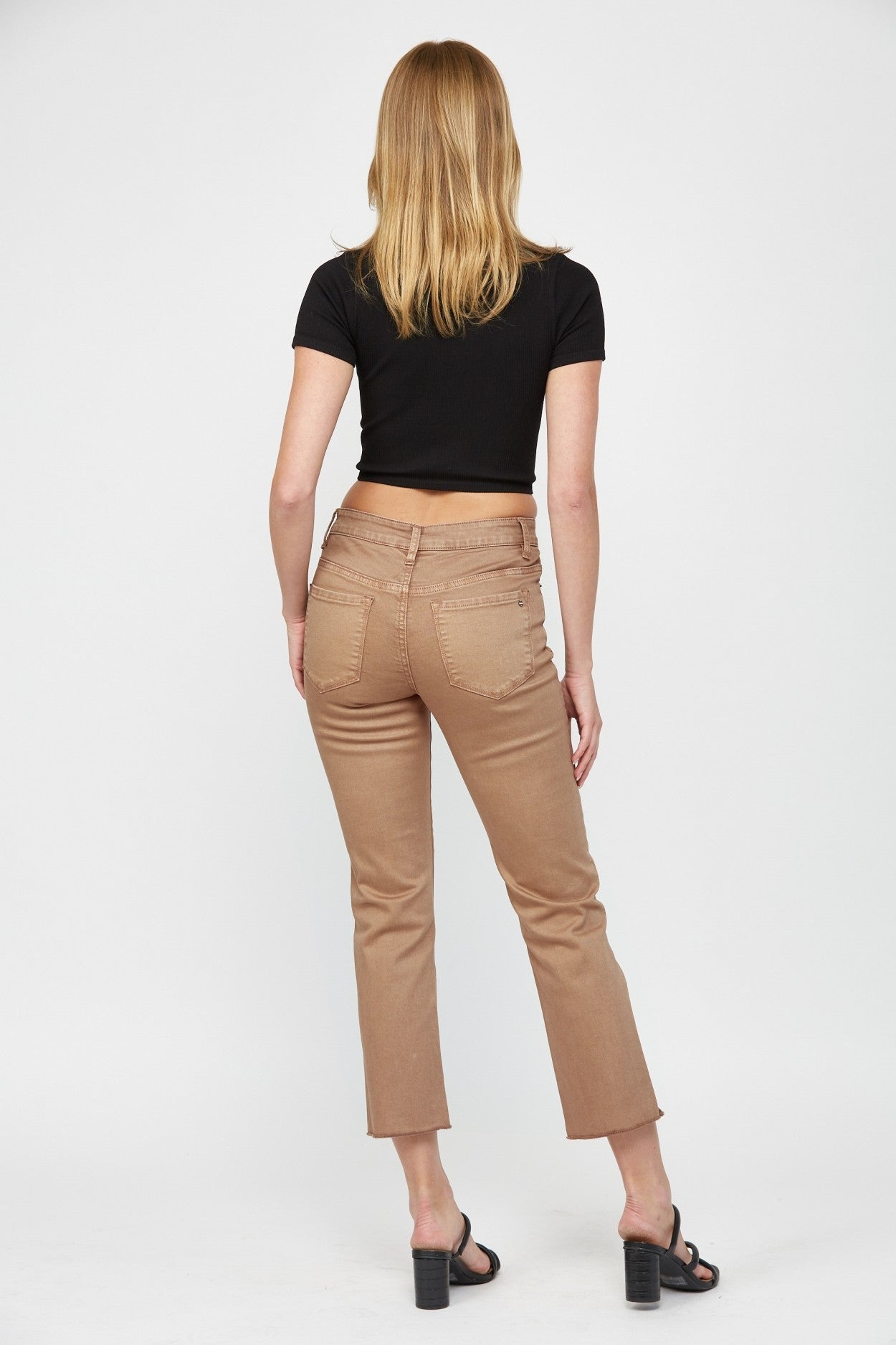 Mid Rise Straight Leg w/ Slit at Bottom | Mica - Final Sale