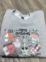 A Few of My Favorite Christmas Things Crewneck Sweatshirt - Heather Grey**