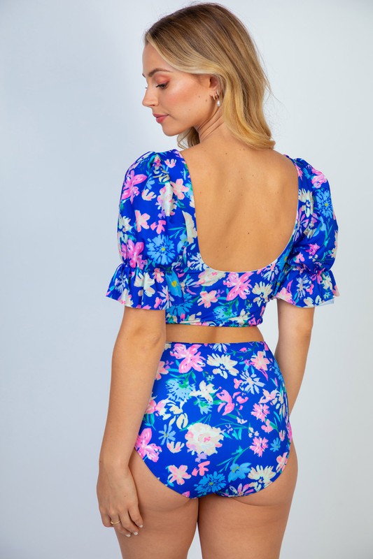 Floral Swim Suit BOTTOMS ONLY - Final Sale