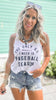 The Only BS I Need is Baseball Season Graphic Racerback Tank Top