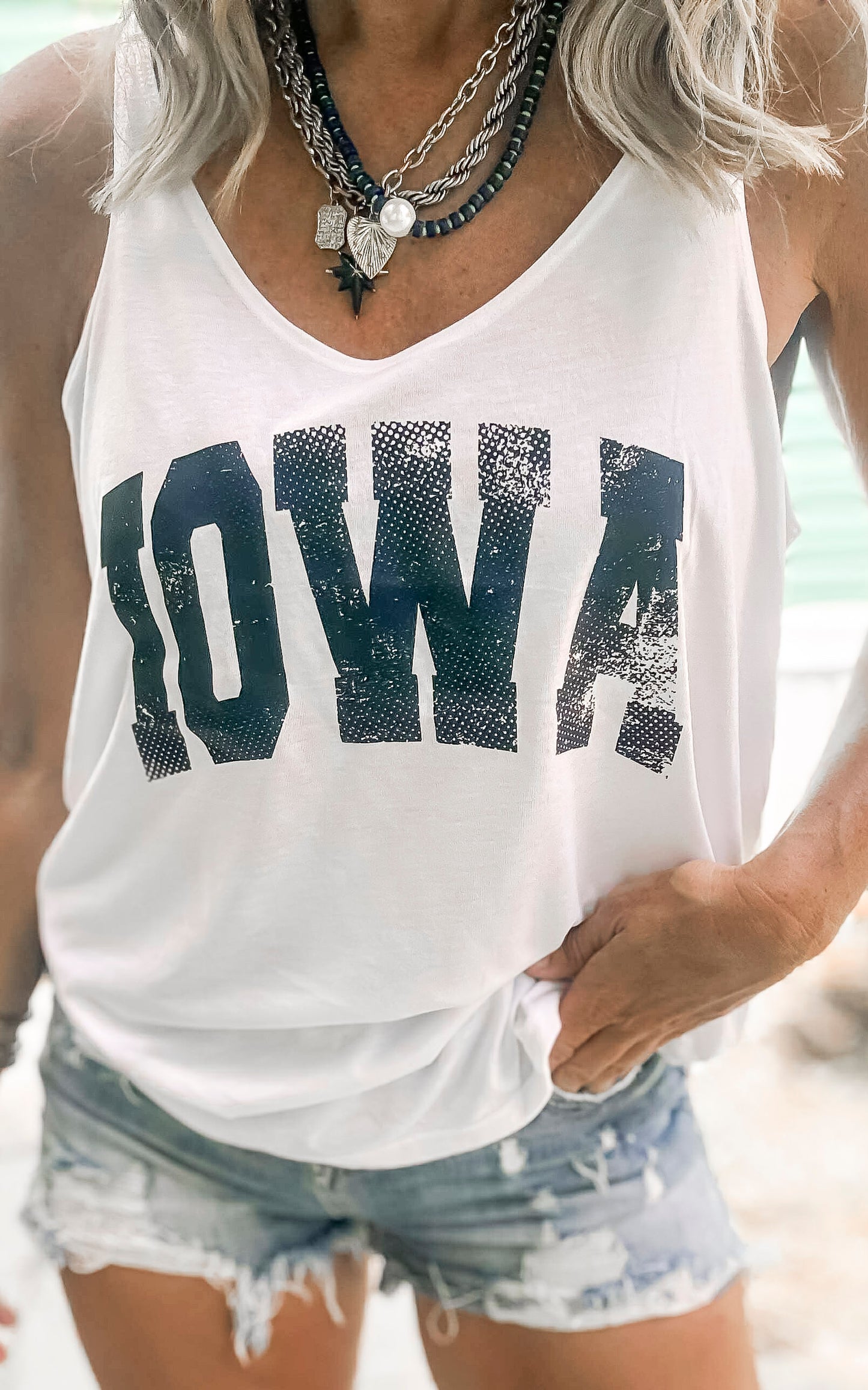 IOWA Slouchy Tank Top