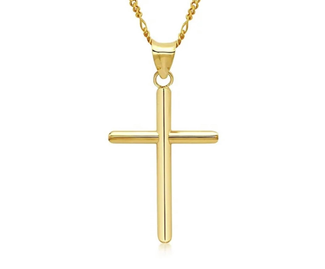 LARGE CROSS NECKLACE **PINK FRIDAY PREORDER*