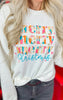 Merry Christmas Graphic Crewneck Sweatshirt - Final Sale