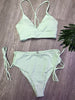 SALTY WAVE Dusty Mint Ribbed Bikini Swimsuit - Final Sale