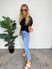 Mid-Rise Distressed Cropped w/ Slit Denim Jeans | MICA