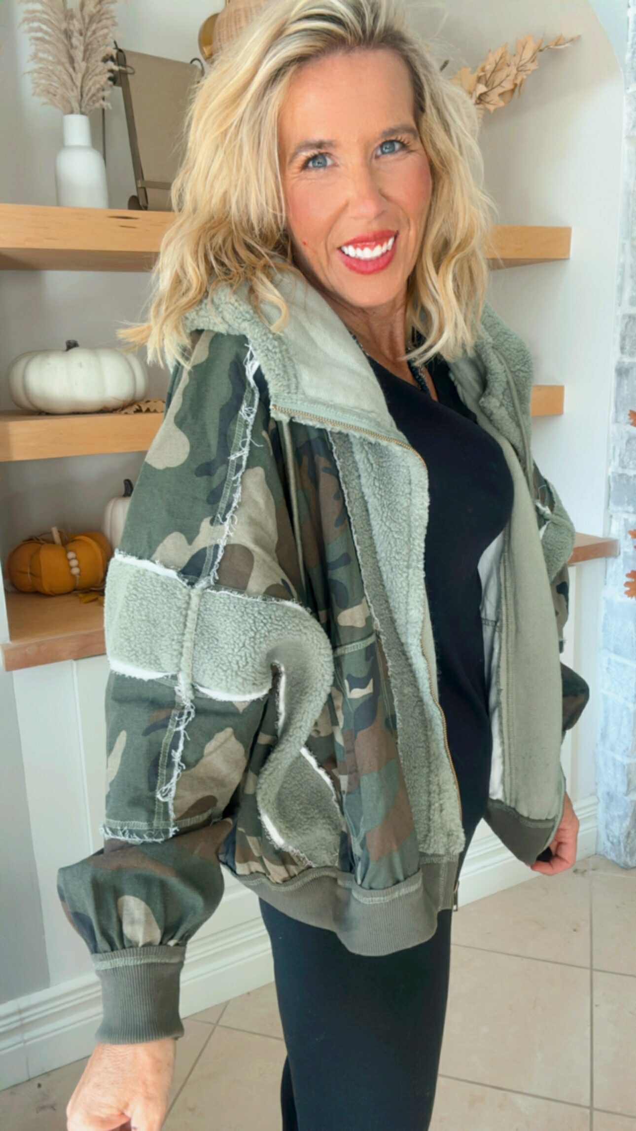 Washed Vintage Camo w/ Fleece Jacket